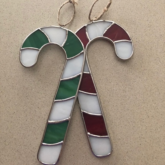 🤶🏼Glass Candy Canes Decorations 🎅 - Picture 2 of 4